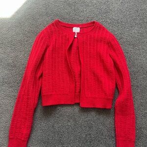 H&M Red Knit Women's Cardigan